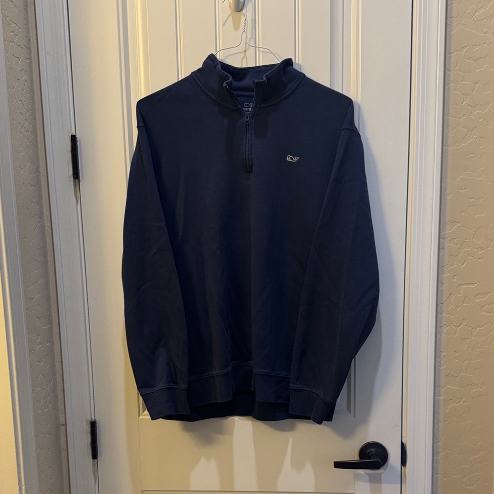 Vineyard Vines Men's Dark Blue Zip-Up Pullover